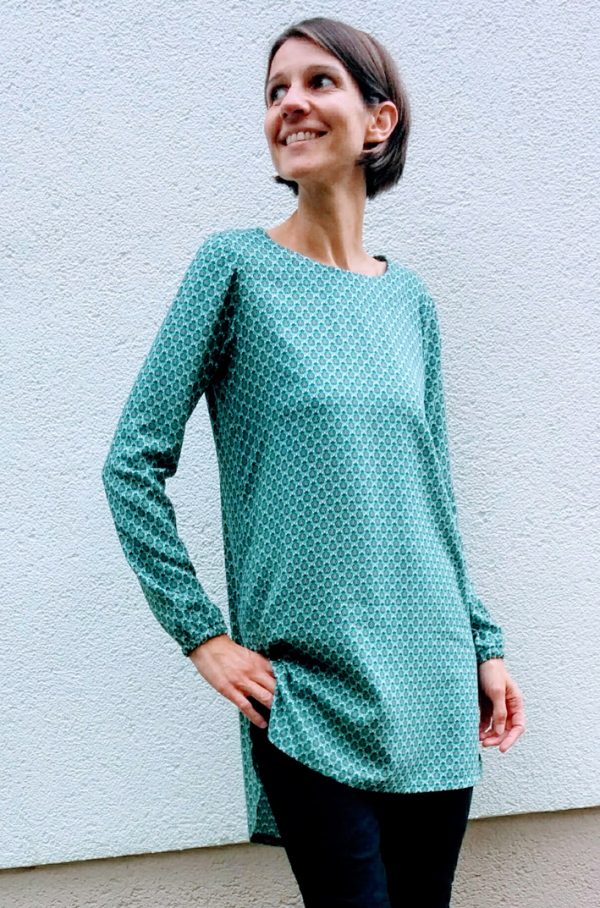 Ein Blusenshirt Nähen - Schlicht, Elegant Mit Frontfalte - B-patterns