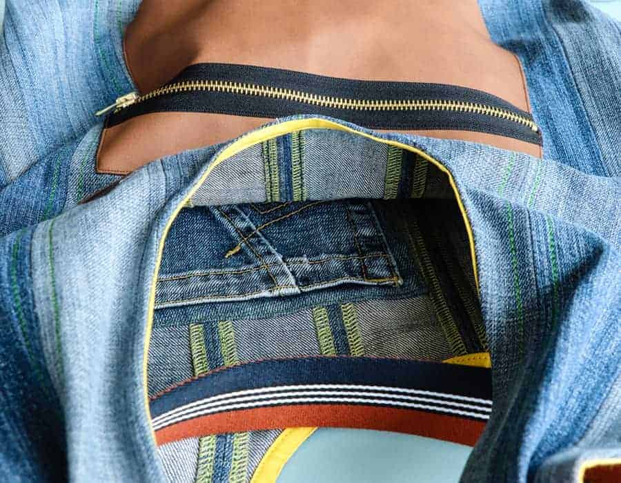 Tasche aus alter Jeans naehen