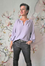 bluse mit Fältchen am Ausschnitt selber nähen