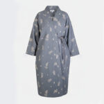 Kimonomantel mit seitlichen Bindebändern aus Flanell nähen