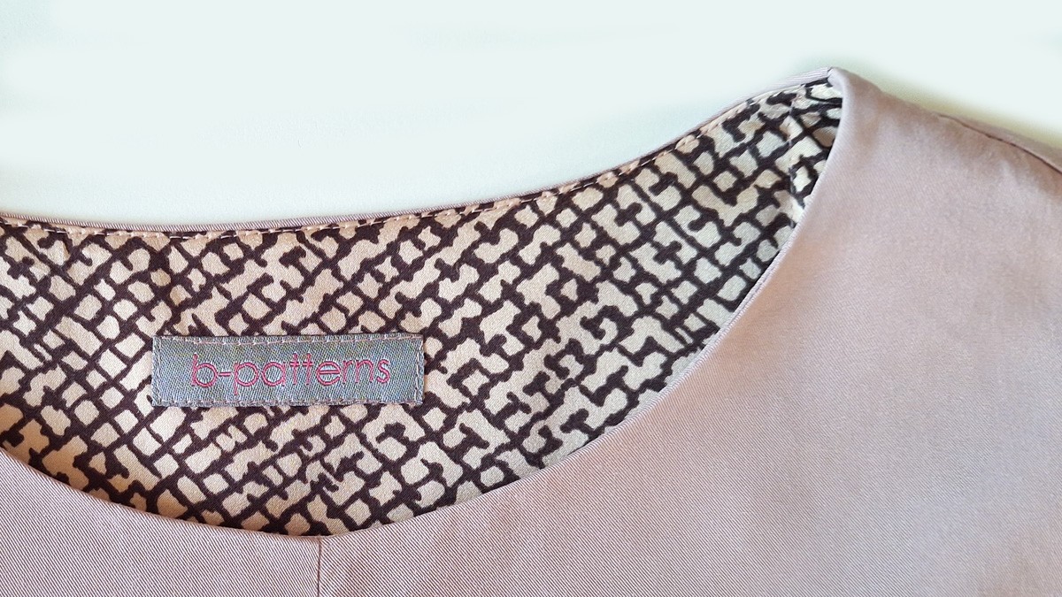 Untersteppnaht Rundhals