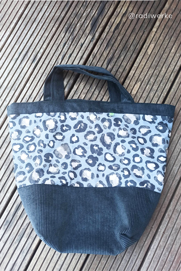 Tasche mit boden naehen carry go cord leo bpatterns claudia rettig