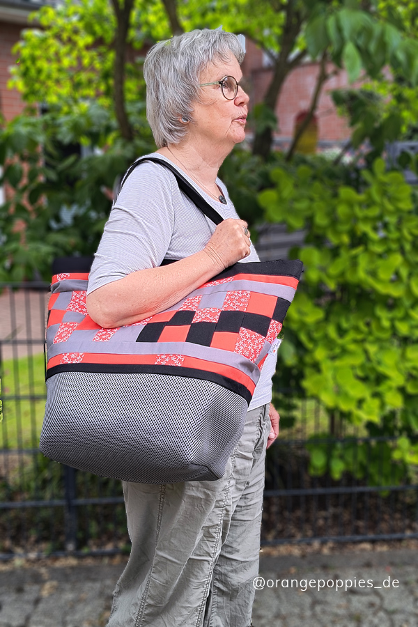 schnittmuster tasche mit boden carry go patchwork netzstoff bpatterns